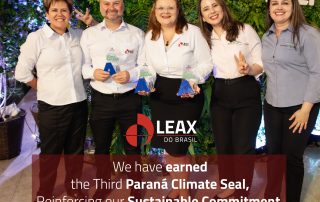 Leax wins third consecutive Selo Clima Paraná Padrão A, reinforcing sustainable commitment.